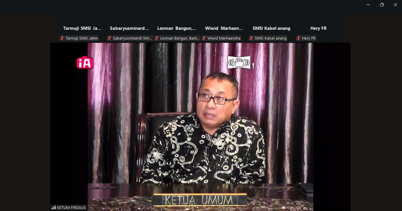 SMSI Mendorong Percepatan Pengesahan RUU Perampasan Aset dan Pemiskinan Koruptor