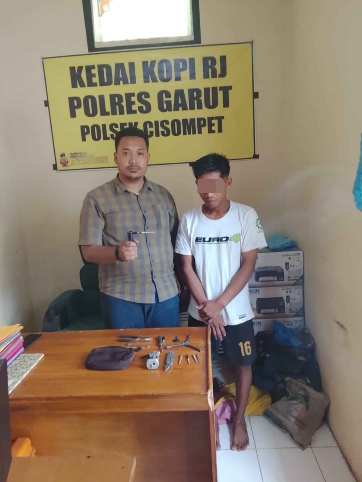 Gasak Motor Warga di Depan Masjid Seorang Buruh Diciduk Polisi