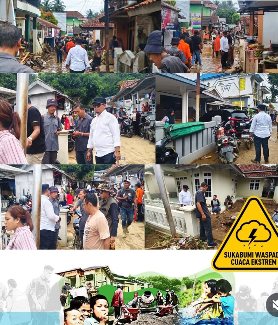 Tangani Korban Banjir Cisolok, Disperkim Kabupaten Sukabumi Gelar Assesment