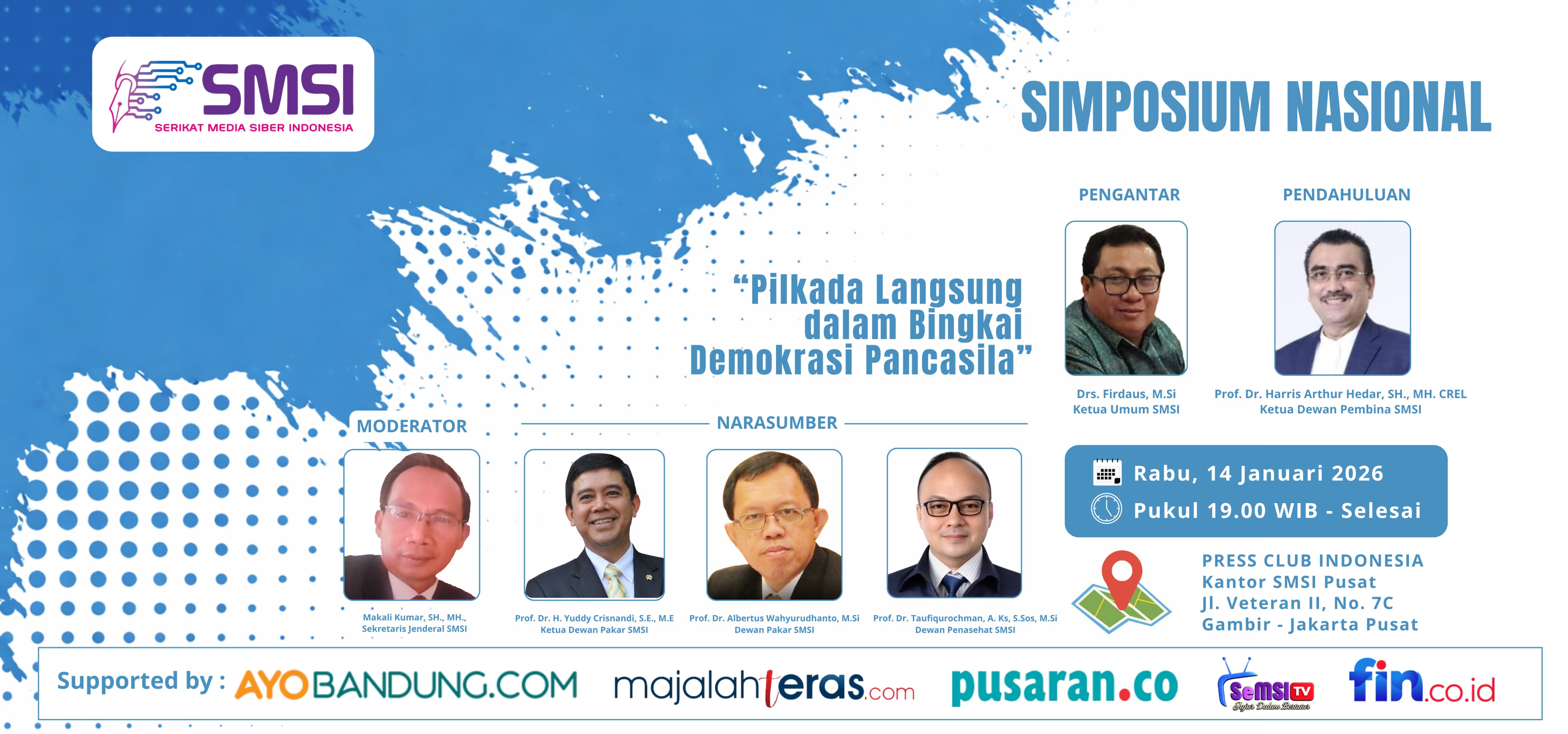 Simposium SMSI Tegaskan Pilkada Melalui DPRD sebagai Alternatif Demokrasi