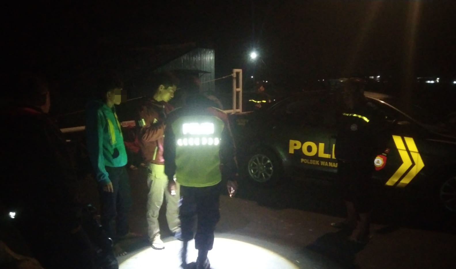 Patroli Polsek Wanaraja, Empat Pemuda yang Hendak Balap Liar Diamankan