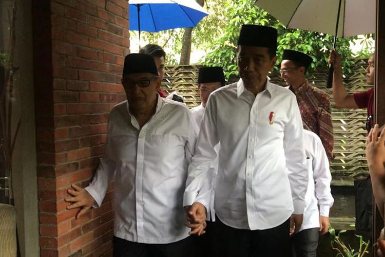 Presiden Joko Widodo menemui Quraish Shihab membahas Islam Moderat (Foto: Kompas.com)