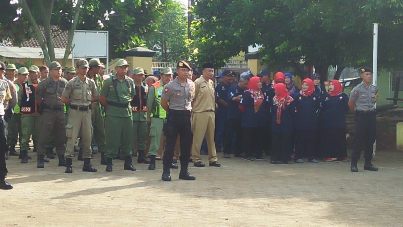 Apel Siaga Pemilu 2019 tingkat Kecamatan Katapang Kabupaten Bandung (Foto: Novi Lestari Melena)