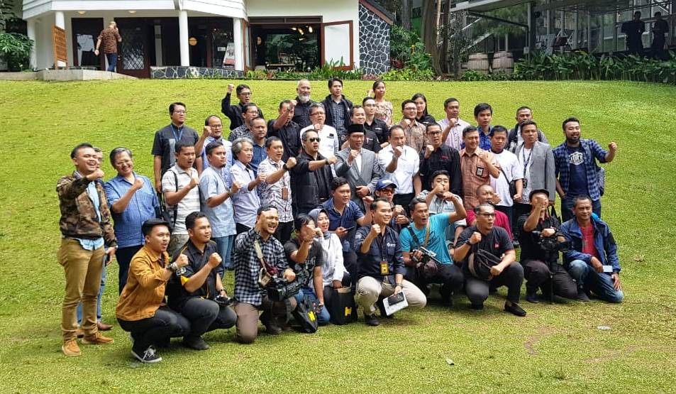 Peserta Forum Pemred Bersama Gubernur Jawa Barat, Ridwan Kamil. Foto: Ist