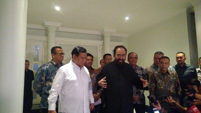 Prabowo dan Surya Paloh gelar pertemuan (foto: tribunnews)