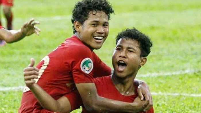 Bagas dan Bagus di anak kembar Timnas (Foto: tribunnews)