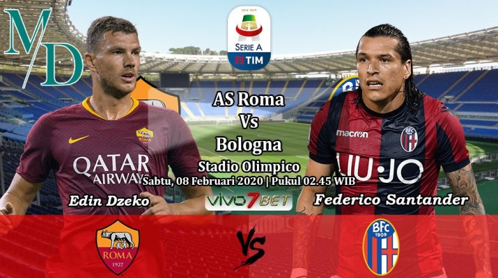 AS Roma Vs Bologna (ilustrasi majalah dunia) 