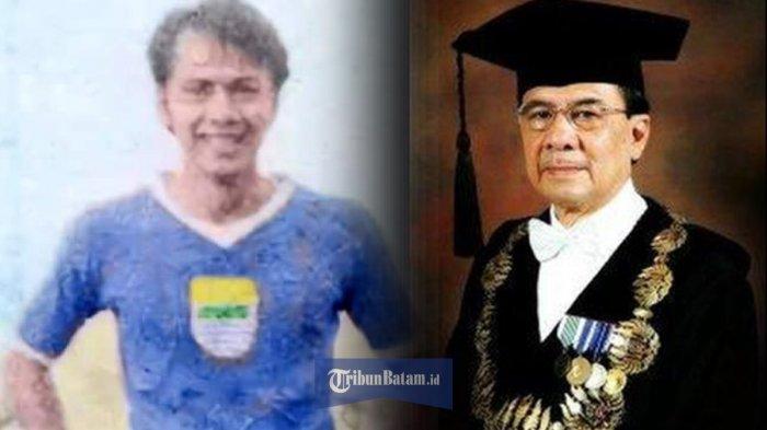 Mantan pemain Persib yang juga Rektor Unpad periode 1998-2007, Himendra Wargahadibrata.
Foto: tribunbatam.id