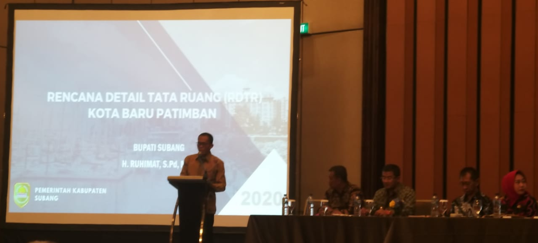 Bupati Subang, Ruhimat saat rapat koordinasi di Sheraton Grand Jakarta Gandaria City Hotel (Foto: Istimewa)
