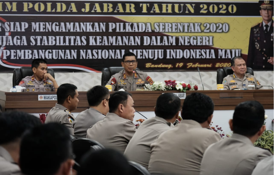 Rapim Polda Jabar bahas Pilkada serentak 2020 (Foto: Istimewa/ardian resco)