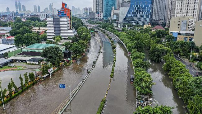 Banjir Jakarta/CNN Indonesia