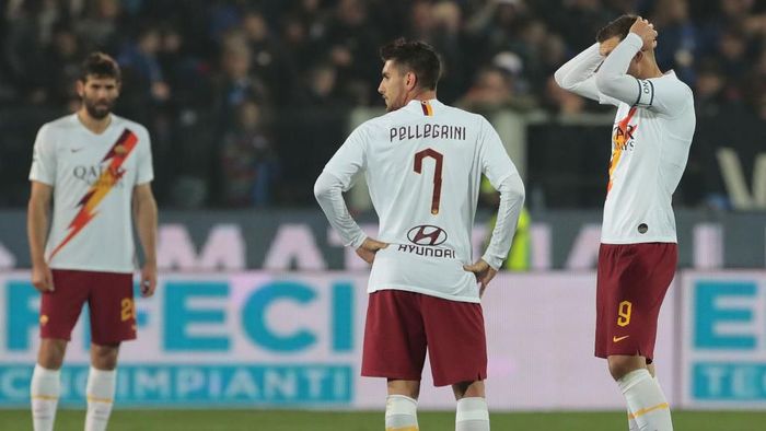 AS Roma dikalahkan Atalanta, pada lanjutan Seria A Italian, Minggu (16/2/2020)/detik.com