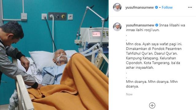 Ayahanda Ustaz Yusup Mansur, Abdurrahman Mimbar wafat/foto Liputan6.com