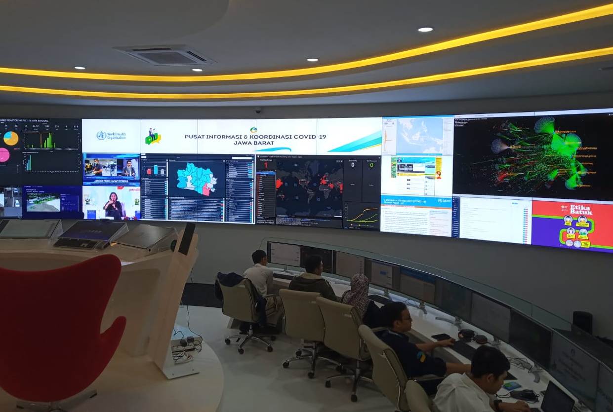 Command Center Jabar di Komplek Gedung Sate, Jalan Diponegoro, Kota Bandung. (Foto: Humas Pemprov Jabar)