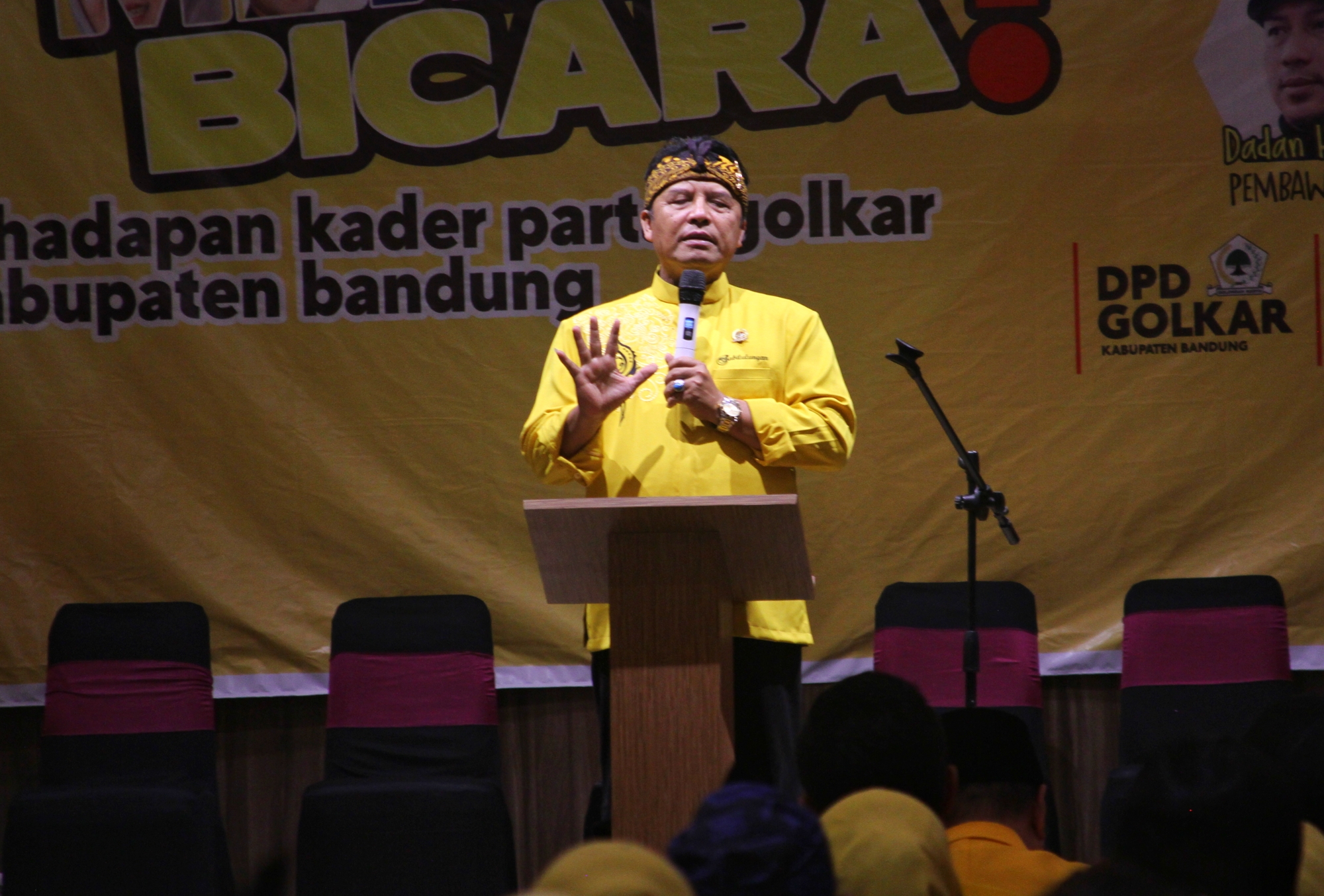 Ketua DPD Partai Golkar Kabupaten Bandung, H. Dadang M. Naser. (Foto: Muhammad Zein/dara.co.id)