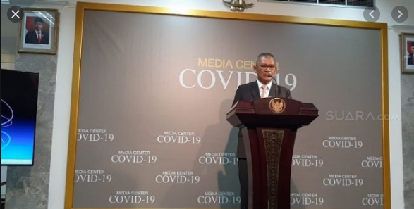 Juru Bicara Pemerintah untuk penanganan Covid-19, Achmad Yurianto (Foto: suara.com/net)