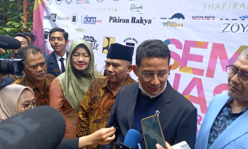 Sandiaga Uno saat ditemui usai seminar di Unisba, bandung(Foto: Ardian Resco/dara.co.id)