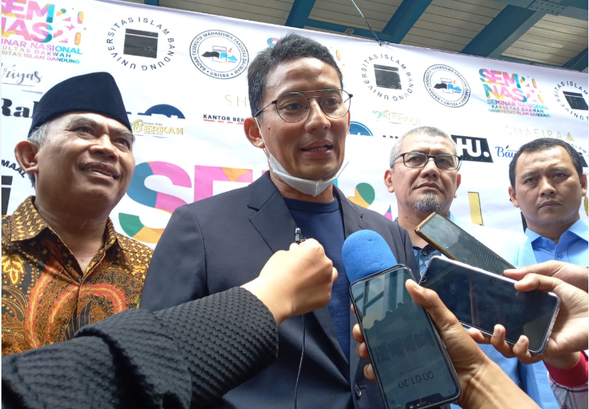 Sandiaga Uno saat ditemui di Unisba Bandung (Foto: Ardian Resco/dara.co.id)