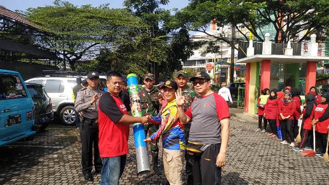 Launching Loseda RW 05 Kelurahan Sukaasih, Kecamatan Bojongloa Kaler, Kota Bandung, Minggu (15/3/2020). (Foto : Asep Awaludin/dara.co.id)