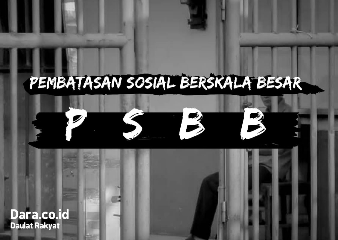 Ilustrasi PSBB. (Foto/Design: Muhammad Zein/dara.co.id)