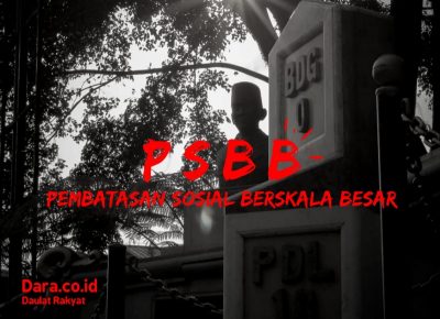 Ilustrasi PSBB. (Foto/Design: Muhammad Zein/dara.co.id)