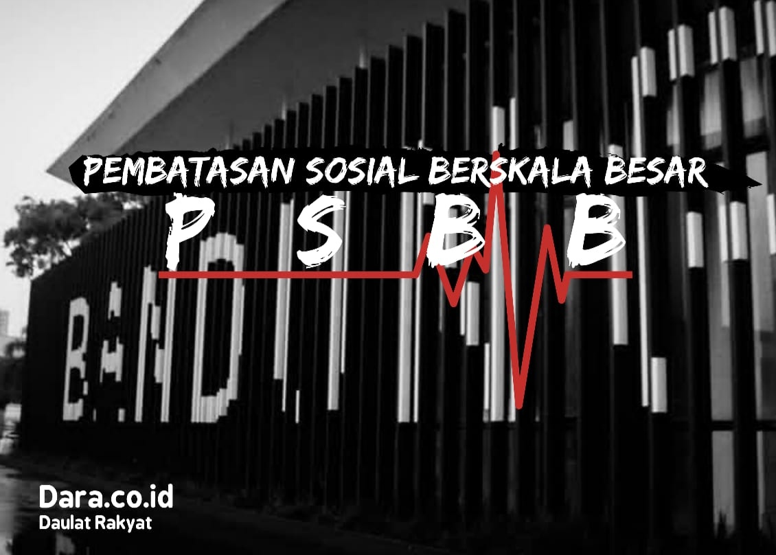 Ilustrasi PSBB. (Foto/Design: Muhammad Zein/dara.co.id)