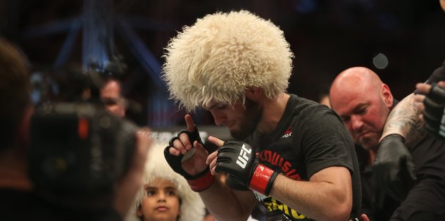 Juara dunia kelas ringan UFC Khabib Nurmagomedov (Foto : Fotomaq)
