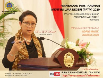 Menteri Luar Negeri Retno Marsudi (Foto : Kemenlu.go.id))

