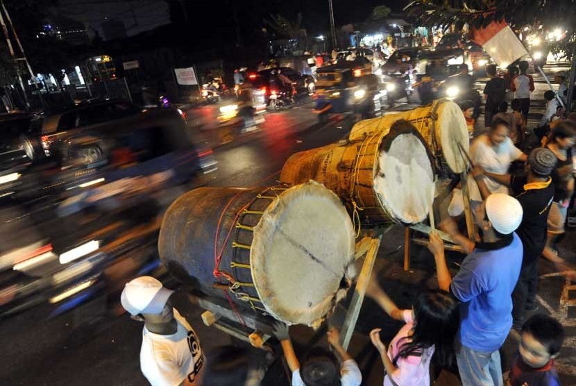 Ilustrasi takbiran (Foto: Antara)