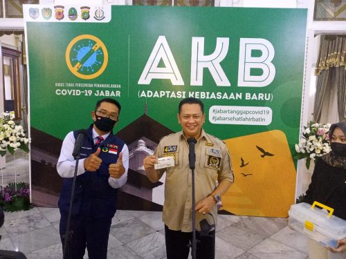 Gubernur Jawa Barat mendapat kunjungan Dari MPR RI Bambang Soesatyo (Foto: Ardian/dara.co.id) 