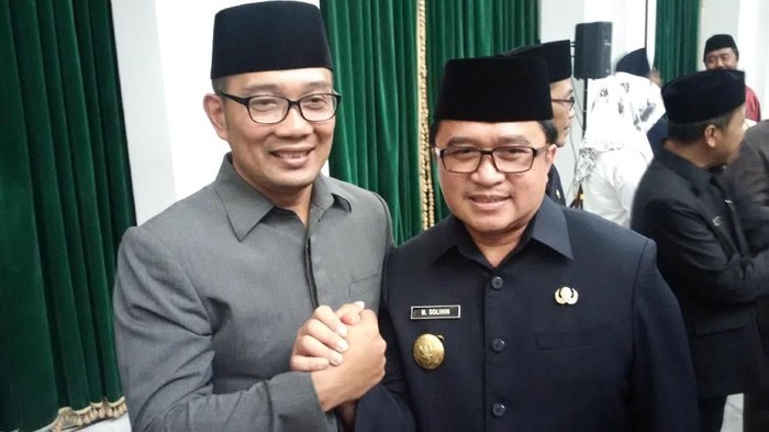 Ridwan Kamil dan Muhammad Solihin. (Foto: detik.com)