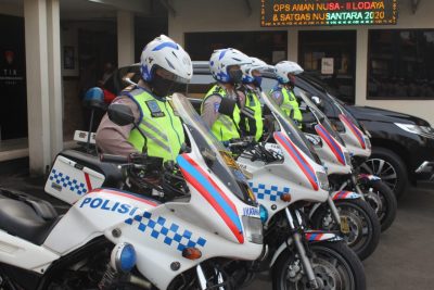  Polres Sukabumi Kota, menyelenggarakan apel gelar pasukan Operasi Patuh Lodaya 2020 di halaman Mapolres Sukabumi Kota, Kamis (23/07/2020) pagi.(Foto : riri/dara.co.id)
