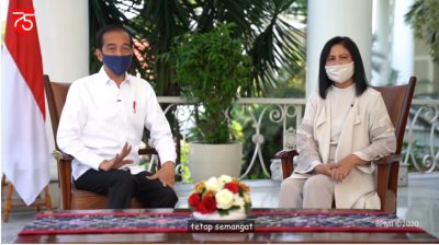 Presiden Jokowi dan Ibu Iriana (Foto: youtube sekretariat presiden)