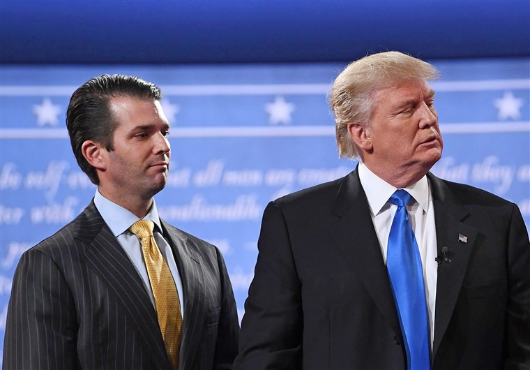 Presiden Donald Trump dan Trump Junior (Foto : BBC)
