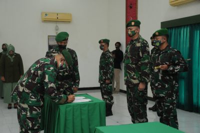 Sertijab Sejumlah Dandim di jajaran Korem 063/SGJ dipimpin oleh Danrem 063/SGJ Kolonel Inf  Elkines Vilando K. (Foto: Istimewa)