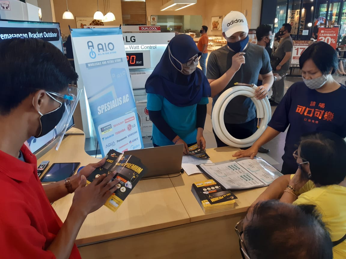 AIO Store gelar pameran AC sambut hari jadinya yang ke -10 (Foto: Charles/Dara.co.id)
