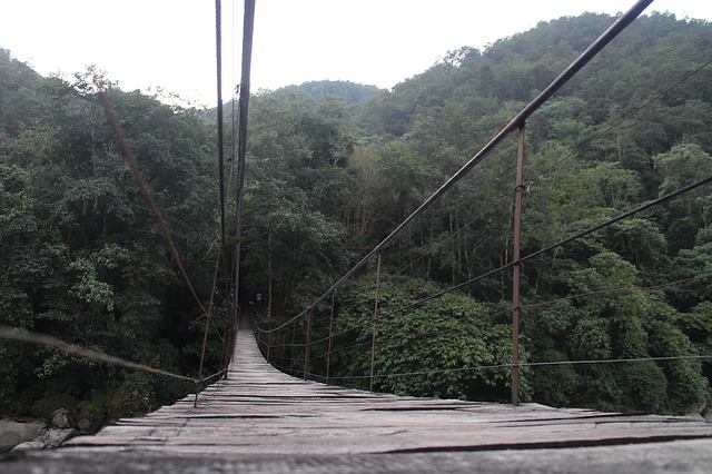 Ilustrasi Jembatan Gantung. (Sumber foto: Ayobandung.com)