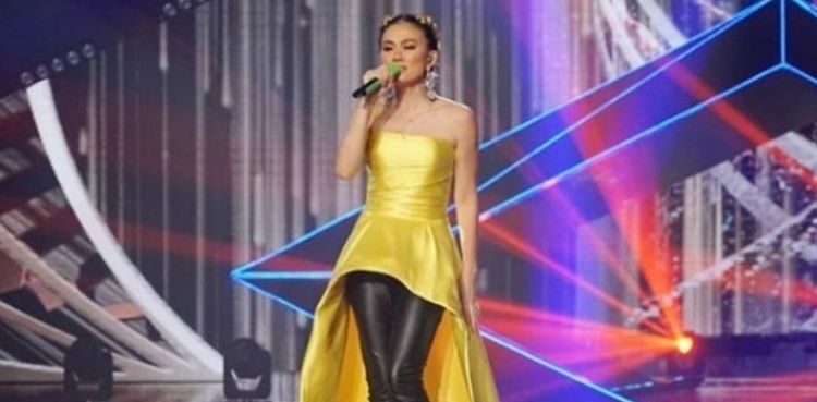 Agnez Mo tampil memukai pada Indonesia TV Awards atau ITA 2020 tadi malam (Foto : Pikiran rakyat)
