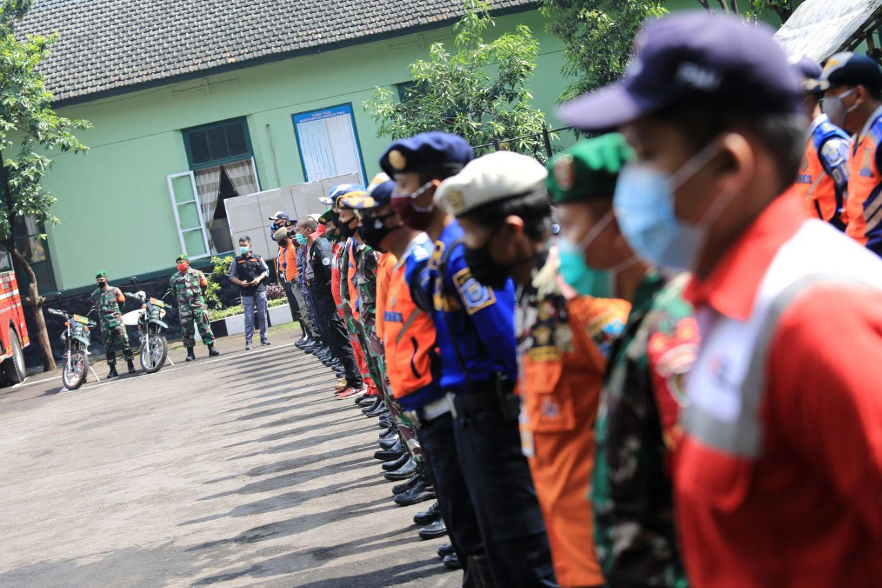 Apel kesiapsiagaan bencana alam di Markas Kodim 0618/BS (Foto: Avila/dara.co.id)