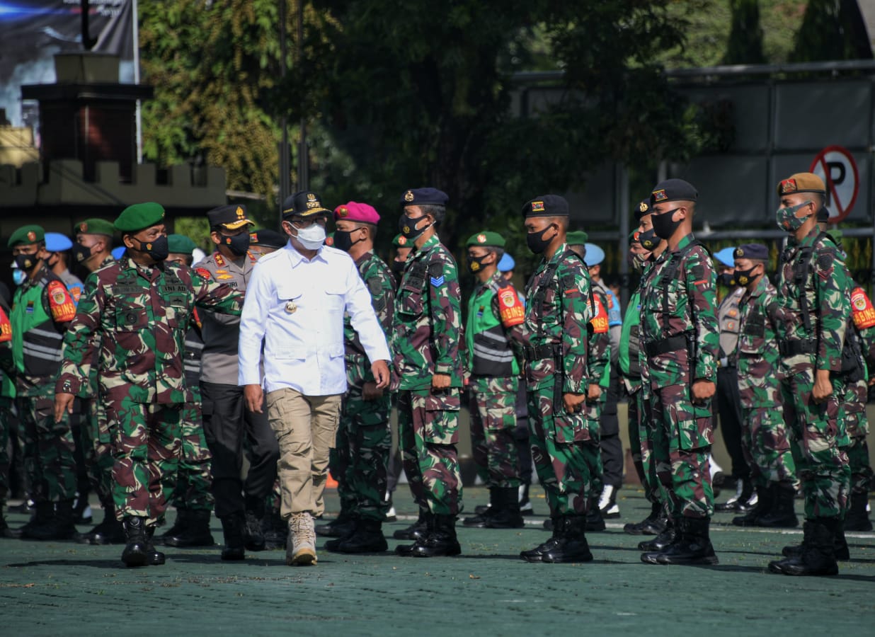 Gubernur Jawa Barat, Ridwan Kamil saat apel Siaga Pilkada (Foto:  Istimewa)