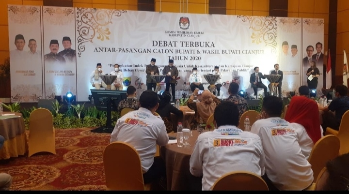 Debat publik paslon bupati dan wakil bupati Cianjur (Foto: Purwanda/dara.co.id)