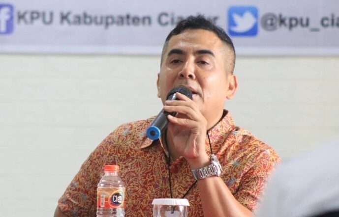 Komisioner KPU Cianjur Divisi Teknis Penyelenggaraan, Ridwan Abdullah