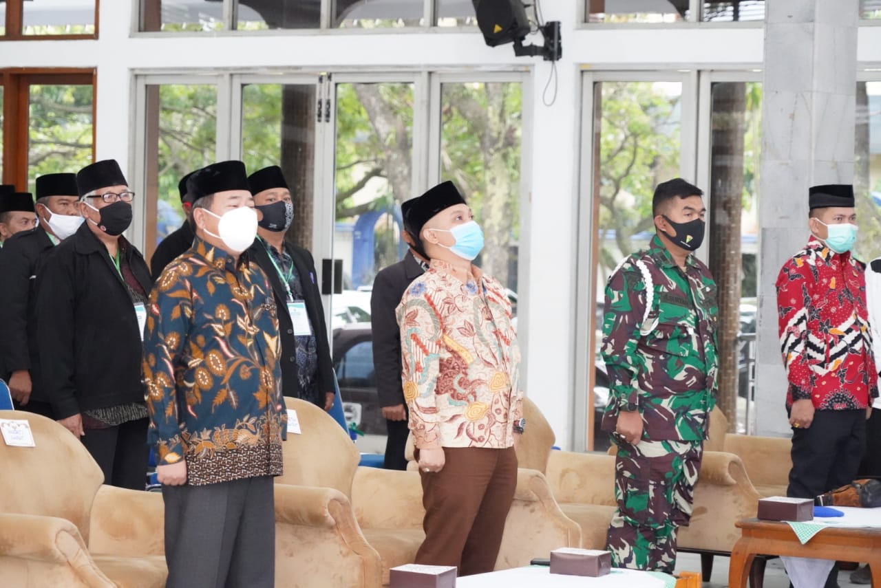 Bupati Garut, Rudy Gunawan menghadiri dan membuka kegiatan Musda X Tahun 2020 MUI (Foto: Andre/dara.co.id)