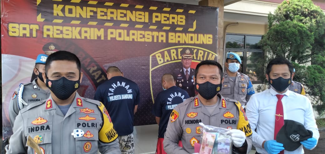 Dua pelaku curas di sebuah minimarket di Rancaekek kini sudah ditangkap polisi (Foto: Istimewa)