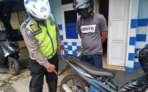 Polresta Bandung mengamankan belasan sepeda motor yang suara knalpotnya bikin bising (Foto: Istimewa)