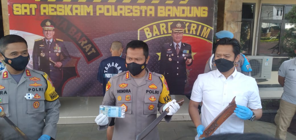 Pelaku curas di sebuah minimarket di Kabupaten bandung ditangkap (Foto: Istimewa)