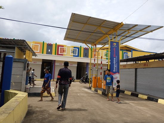 Suasana bangunan baru blok 2 pasar Soreang setelah direvitalisasi (Foto: verawati/dara.co.id)