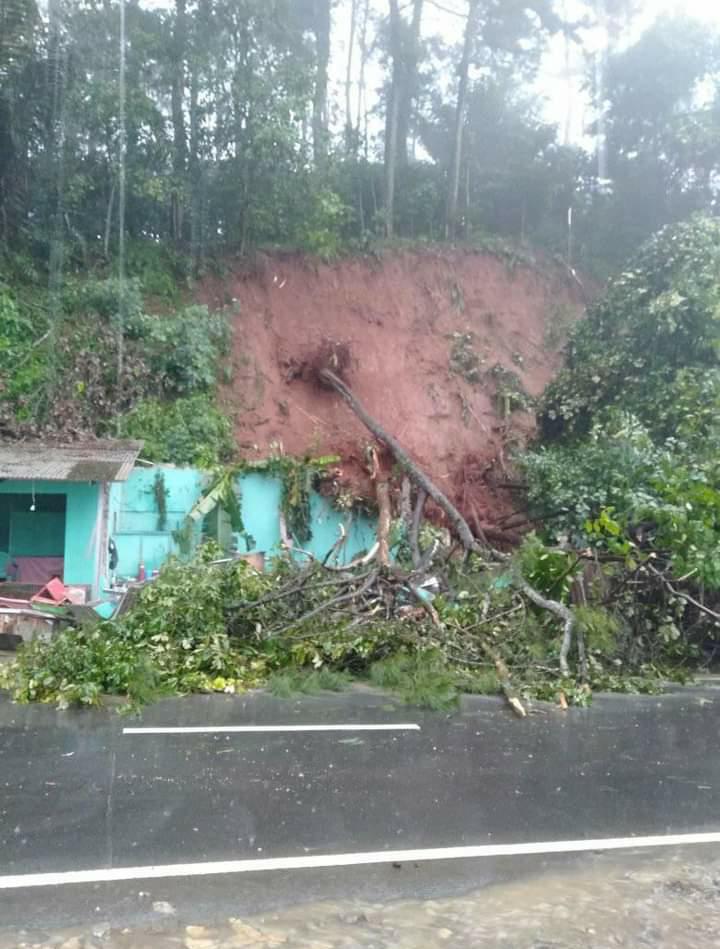 Tebing di Cikalongkulon longsor pasca diguyur hujan deras (Foto: Purwanda/dara.co.id)