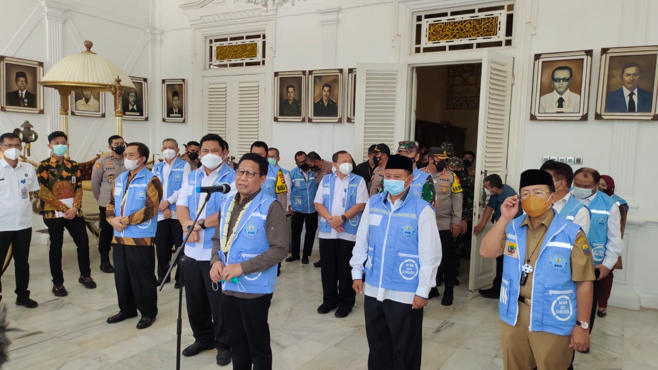 Menteri Desa Pembangunan Daerah Tertinggal dan Transmigrasi RI, Abdul Halim Iskandar saat di Cianjur (Foto: Istimewa)