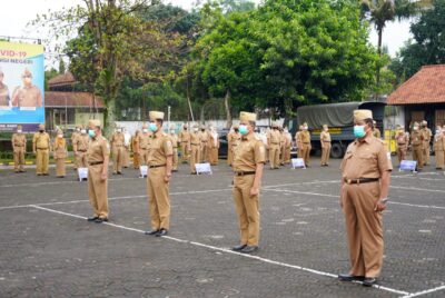 Bupati Garut, Rudy Gunawan melantik empat Pejabat Tinggi Pratama (Foto: Andre/dara.co.id)